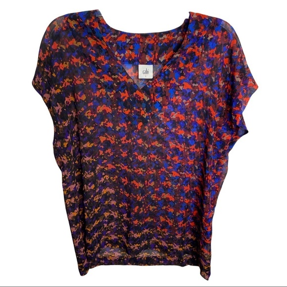 CAbi Size Small The Bonus Blouse Sheer Style 3428 - Picture 1 of 5